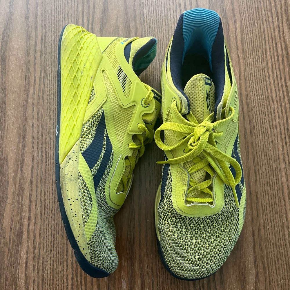 Reebok Nano X Men’s size 8.5 yellow and blue